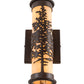 Meyda Lighting Tamarack 5" Cafe Noir Wall Sconce With Beige Sahara Taupe Idalight Shade