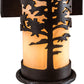 Meyda Lighting Tamarack 5" Cafe Noir Wall Sconce With Beige Sahara Taupe Idalight Shade