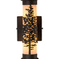 Meyda Lighting Tamarack 5" Oil Rubbed Bronze Wall Sconce With Beige Fleshtone Shade Glass