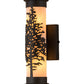 Meyda Lighting Tamarack 5" Oil Rubbed Bronze Wall Sconce With Beige Fleshtone Shade Glass
