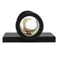 Meyda Lighting Tamarack 7" 2-Light Textured Black Wall Sconce With White Statuario Idalight Shade Glass