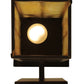 Meyda Lighting Tamarack 8" Cafe Noir Wall Sconce With Beige Iridescent Shade Glass