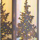 Meyda Lighting Tamarack 8" Dark Burnished Antique Copper Wall Sconce With Beige Iridescent Shade Glass