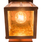 Meyda Lighting Tamarack 8" Rust Wall Sconce With Amber Mica Shade Glass