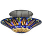 Meyda Lighting Tampa Bay 60" 12-Light Oil Rubbed Bronze Semi-flush Mount Light With Multi-Colored Shade Glass