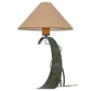 Meyda Lighting Tara 32" Tarnished Copper Table Lamp With Beige Shade