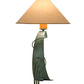 Meyda Lighting Tara 32" Tarnished Copper Table Lamp With Beige Shade
