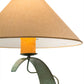 Meyda Lighting Tara 32" Tarnished Copper Table Lamp With Beige Shade