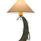 Meyda Lighting Tara 32" Tarnished Copper Table Lamp With Beige Shade