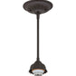 Meyda Lighting Taste of Honey 9" Oil Rubbed Bronze Pendant Light With Honey Art Shade Glass