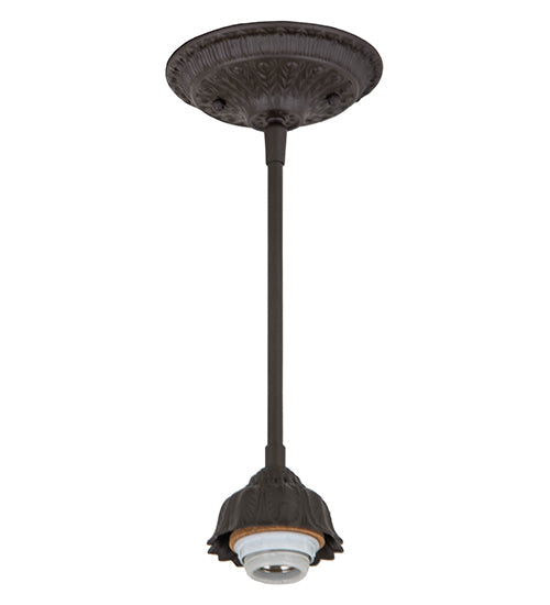 Meyda Lighting Taste of Honey 9" Oil Rubbed Bronze Pendant Light With Honey Art Shade Glass
