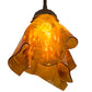 Meyda Lighting Taste of Honey 9" Oil Rubbed Bronze Pendant Light With Honey Art Shade Glass
