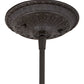 Meyda Lighting Taste of Honey 9" Oil Rubbed Bronze Pendant Light With Honey Art Shade Glass
