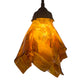 Meyda Lighting Taste of Honey 9" Oil Rubbed Bronze Pendant Light With Honey Art Shade Glass