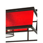 Meyda Lighting Tavern 85" 8-Light Cafe Noir Flush Mount Light With Cerise Idalight Shade Glass