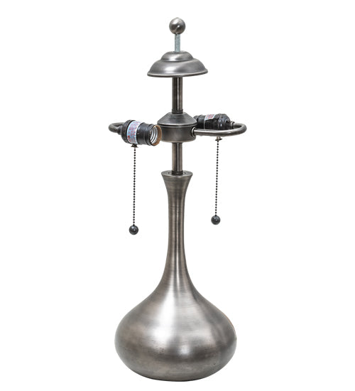 Meyda Lighting Teardrop 21" 2-Light Nickel Table Lamp Base