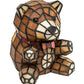 Meyda Lighting Teddy Bear 7" Accent Table Lamp With Amber Shade Glass