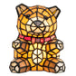 Meyda Lighting Teddy Bear 7" Accent Table Lamp With Amber Shade Glass