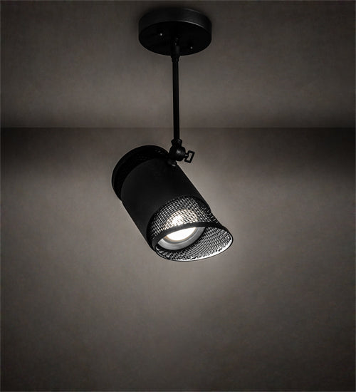 Meyda Lighting Telluride Magic 10" Natural Iron & Solar Black Adjustable Pendant Light