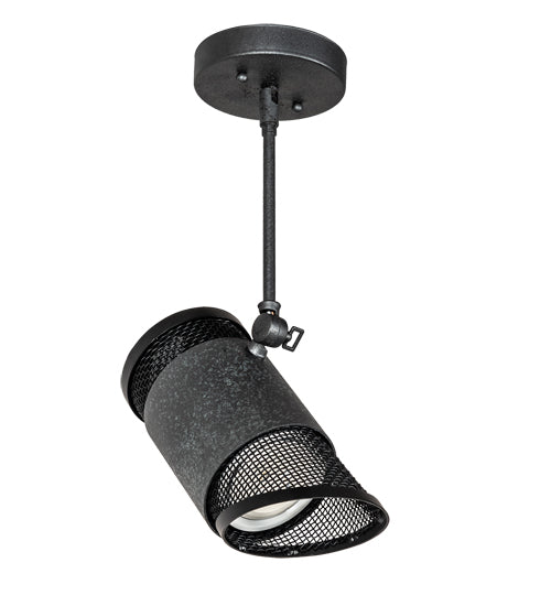 Meyda Lighting Telluride Magic 10" Natural Iron & Solar Black Adjustable Pendant Light