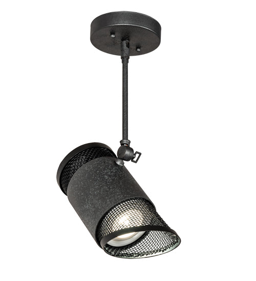 Meyda Lighting Telluride Magic 10" Natural Iron & Solar Black Adjustable Pendant Light