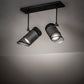 Meyda Lighting Telluride Magic 18" 2-Light Natural Iron & Solar Black Pendant Light