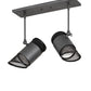 Meyda Lighting Telluride Magic 18" 2-Light Natural Iron & Solar Black Pendant Light