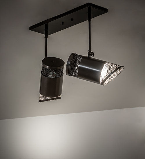 Meyda Lighting Telluride Magic 18" 2-Light Timeless Bronze Pendant Light