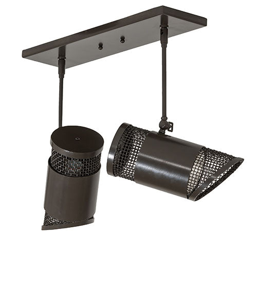 Meyda Lighting Telluride Magic 18" 2-Light Timeless Bronze Pendant Light