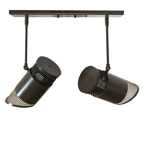 Meyda Lighting Telluride Magic 18" 2-Light Timeless Bronze Pendant Light