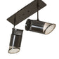 Meyda Lighting Telluride Magic 18" 2-Light Timeless Bronze Pendant Light