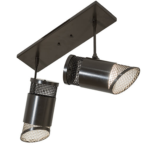 Meyda Lighting Telluride Magic 18" 2-Light Timeless Bronze Pendant Light