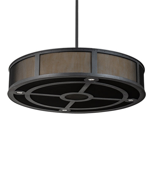 Meyda Lighting Telluride Magic 49" 12-Light Natural Iron Pendant Light With Sahara Taupe Idalight & Crystal Idalight Shade