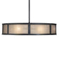 Meyda Lighting Telluride Magic 49" 12-Light Natural Iron Pendant Light With Sahara Taupe Idalight & Crystal Idalight Shade