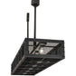 Meyda Lighting Telluride Magic 72" 11-Light Natural Iron & Solar Black Island Pendant Light