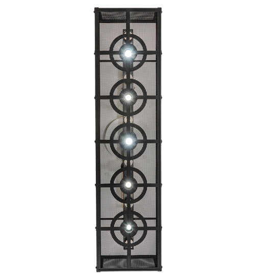 Meyda Lighting Telluride Magic 72" 11-Light Natural Iron & Solar Black Island Pendant Light