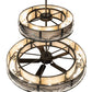 Meyda Lighting Telluride Magic 73" 32-Light Natural Iron Mountains Chandelier With Sahara Taupe Idalight & White Laura Textrene Shade and Fan