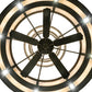 Meyda Lighting Telluride Magic 73" 32-Light Natural Iron Mountains Chandelier With Sahara Taupe Idalight & White Laura Textrene Shade and Fan