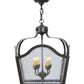 Meyda Lighting Terena 22" 4-Light Timeless Bronze Pendant Light With Clear Seeded Shade Glass