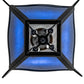 Meyda Lighting Terena 28" 4-Light Blackwash Pendant Light With Blue Cobalt Quartz Acrylic Shade