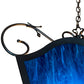 Meyda Lighting Terena 28" 4-Light Blackwash Pendant Light With Blue Cobalt Quartz Acrylic Shade