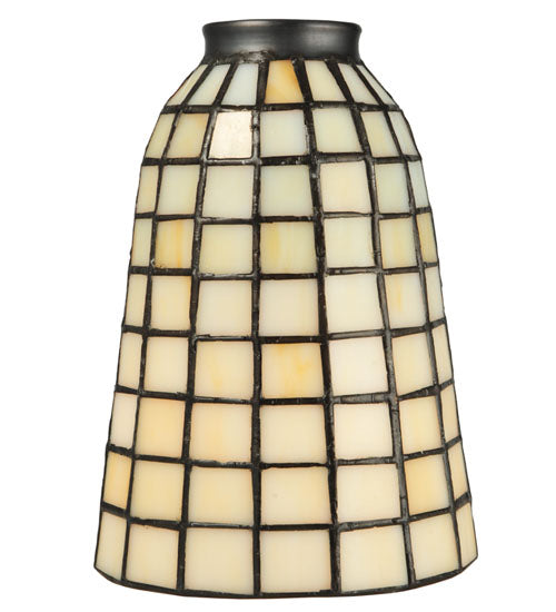 Meyda Lighting Terra Bone 5" Beige Stained Shade Glass