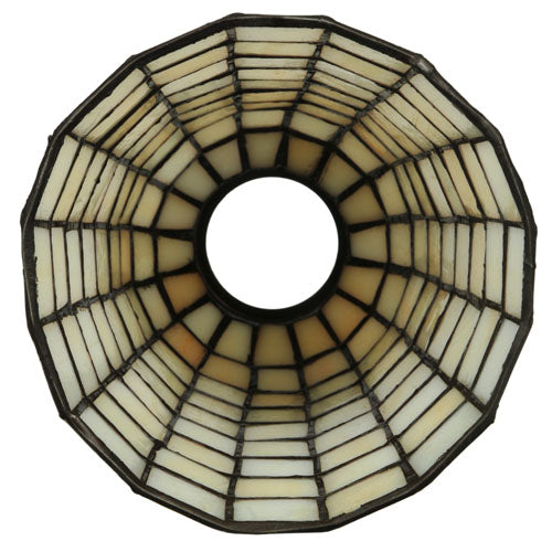 Meyda Lighting Terra Bone 5" Beige Stained Shade Glass