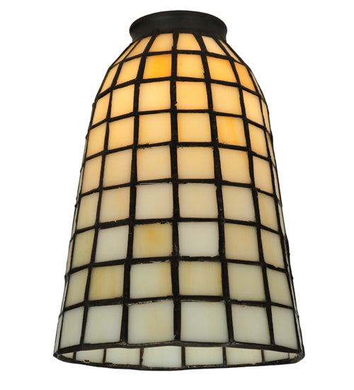 Meyda Lighting Terra Bone 5" Beige Stained Shade Glass