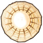 Meyda Lighting Terra Bone 5" Mahogany Bronze Mini Pendant Light With Bone Beige Art Shade Glass