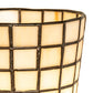 Meyda Lighting Terra Bone 6" Mahogany Bronze Wall Sconce With Beige Stained Shade Glass