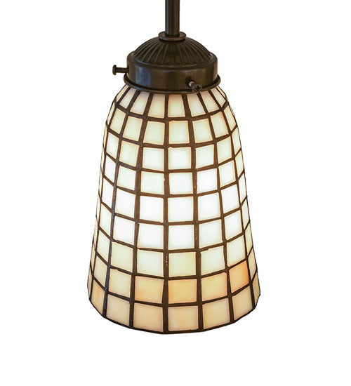 Meyda Lighting Terra Bone 72" 3-Light Oil Rubbed Bronze Island Pendant Light With Beige Terra Bone Shade