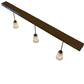 Meyda Lighting Terra Bone 72" 3-Light Oil Rubbed Bronze Island Pendant Light With Beige Terra Bone Shade