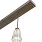 Meyda Lighting Terra Bone 72" 3-Light Oil Rubbed Bronze Island Pendant Light With Beige Terra Bone Shade