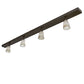 Meyda Lighting Terra Bone 98" 4-Light Oil Rubbed Bronze Island Pendant Light With Beige Terra Bone Shade